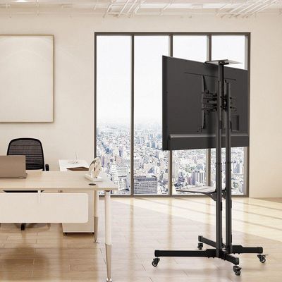 Pedestal Para Tv 32 A 75 Suporte Com Rodízios Cts600