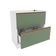 Balcão 2 Gavetas Kappesberg Celeste 100% Mdf Branco-verde Oliva 80cm
