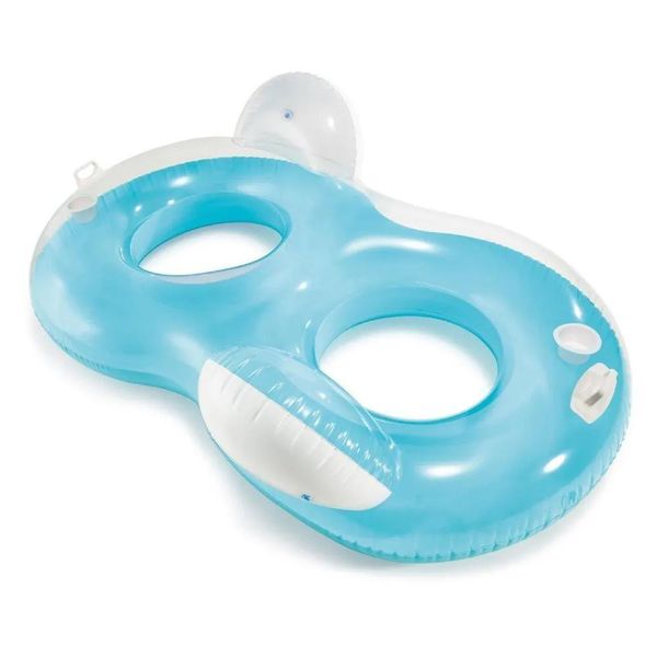 Bóia Inflável Dupla Para Piscina 2 Pessoas Intex