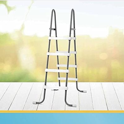 Escada Dupla 122 Cm Para Piscina Inflável E Estrutural Intex