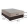 Cama Box Casal Sintético Cremil + Colchão Molas Ensacadas Airprime 138cm Marrom - Suporta Até 120kg Por Pessoa