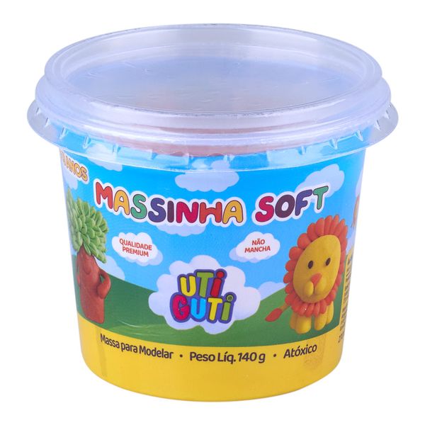 Massa de Modelar Canson Soft Utiguti Base de Amido Vermelha 140g