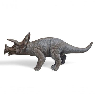 Boneco Em Vinil Dinossauro Brinquedo Realista Triceratops