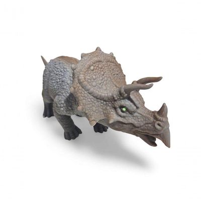 Boneco Em Vinil Dinossauro Brinquedo Realista Triceratops