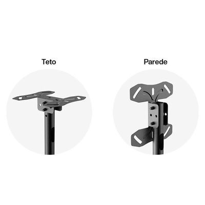 Suporte Teto Para Tv 32 A 75 Ajuste Altura Sav-6000 Aquário