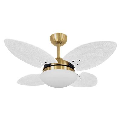 Ventilador De Teto Volare Mini Petalo Palmae Branco 127V 110V