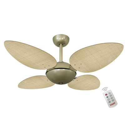 Ventilador Volare Off P Palmae Natural 220V Controle Remoto 220V