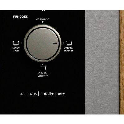 Forno Elétrico De Embutir 48 Litros Fit Line Fischer Inox 220V
