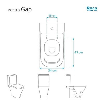 Tampa De Vaso Poliéster Decorada Borboleta Gap Branco Para Louça Roca