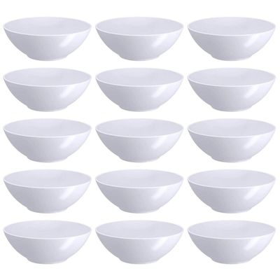 Kit 15 Bowls Plástico Tigela Servir 500ml Coza Pote Redondo