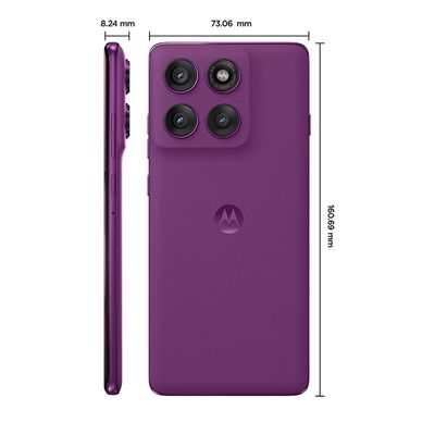 Smartphone Motorola Edge 60 Pro 5G - Violeta, 256GB, RAM 24GB (12GB RAM+12GB Ram Boost), Câmera 50MP, Tela de 6,7"