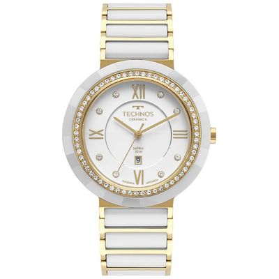 Relógio Technos Feminino Ceramic-saphire Dourado - 2015cek-2b 2015cek-2b