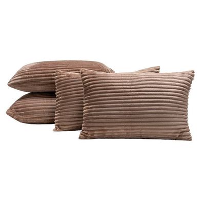 Almofadas Cheias Velvet Bariloche 60x30cm 04 Peças - Caqui - Qualidade Garantida