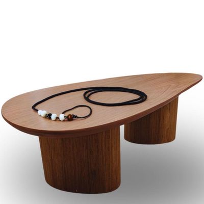Mesa De Centro Trendy Organica Duo 100x60cm Cor Freijó