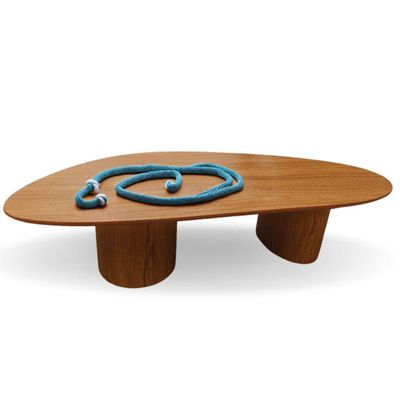 Mesa De Centro Trendy Organica Duo 100x60cm Cor Freijó
