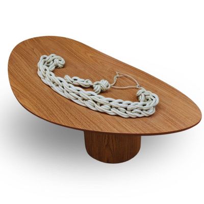 Mesa De Centro Trendy Organica Duo 100x60cm Cor Freijó