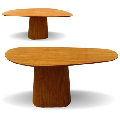 Mesa De Jantar Modelar Orgânica Bumerangue Em Freijo 1.60x90cm