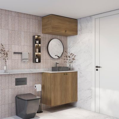 Conjunto Banheiro Basculante Kappesberg Celeste 2 Peças