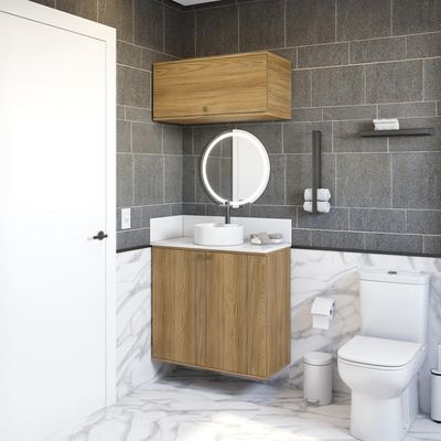 Conjunto Banheiro Basculante Kappesberg Celeste 2 Peças