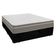 Cama Box Casal Suede + Colchão Sereneprime Molas Ensacadas 138x188x65 Cor:preto