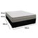 Cama Box Casal Suede + Colchão Sereneprime Molas Ensacadas 138x188x65 Cor:preto