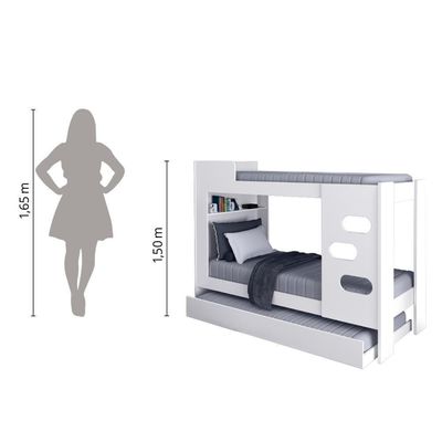 Treliche Floripa Para Colchão 0,88m J&a Branco Branco