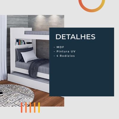 Treliche Floripa Para Colchão 0,88m J&a Branco Branco