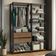 Guarda-roupa Closet Modulado Valencia Rustic/Preto Madesa Xa