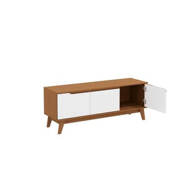 Rack Kappesberg 3 Portas Canela/branco 136cm
