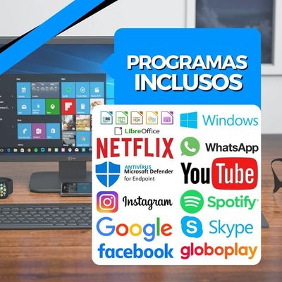 Computador Tob Intel Core I5 Com Rede Sem Fio Ssd 240gb Memória 8gb Windows 10 Trial Desktop Pc Cpu