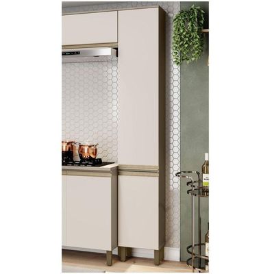 Paneleiro 02 Portas 35 Cm Connect Henn Duna Com Cristal