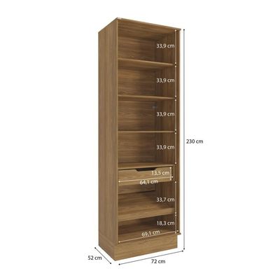 Cristaleira Celeste Kappesberg 100% Mdf 2 Portas 1 Gaveta