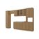 Cozinha Modulada Celeste Kappesberg 100% Mdf Nogueira/vidro