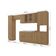 Cozinha Modulada Celeste Kappesberg 100% Mdf Nogueira/vidro