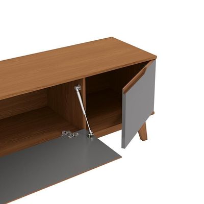 Rack Kappesberg 3 Portas Canela/chumbo 218cm
