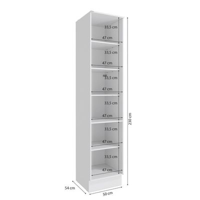 Paneleiro Celeste Kappesberg 100% Mdf 1 Porta Branco 50cm
