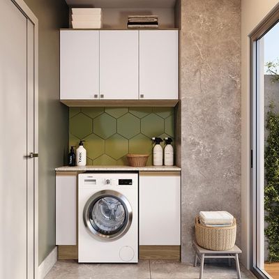 Lavanderia Modulada Kappesberg Celeste 3 Peças 120cm