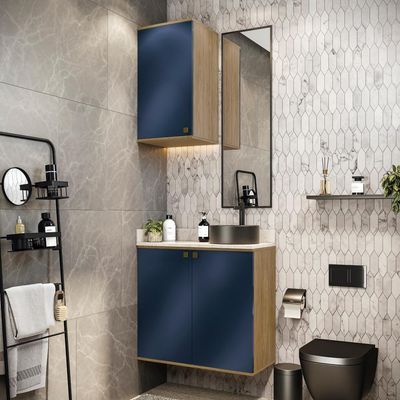 Conjunto Banheiro  Aéreo Kappesberg Celeste 2 Peças