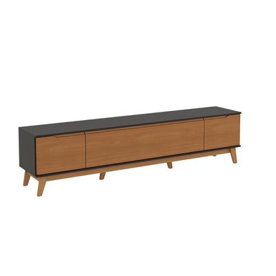 Rack Kappesberg 3 Portas Preto Fosco/chumbo 218cm
