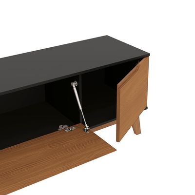 Rack Kappesberg 3 Portas Preto Fosco/chumbo 218cm