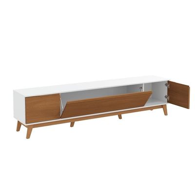 Rack Kappesberg 3 Portas Branco/canela 218cm
