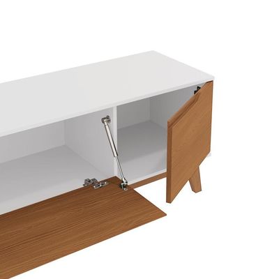 Rack Kappesberg 3 Portas Branco/canela 218cm