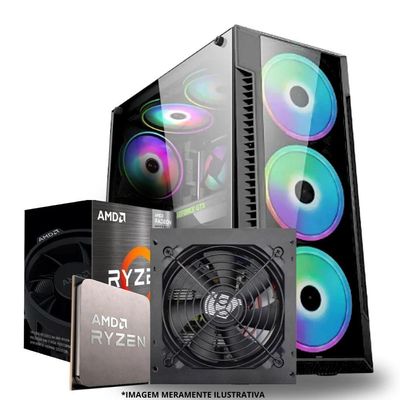 Pc Gamer Amd Ryzen 5 5600gt, 16gb Ram, Placa De Video Radeon Vega 7, Ssd 480gb, Fonte 550w