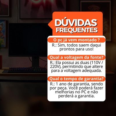 Pc Gamer Amd Ryzen 5 5600gt, 16gb Ram, Placa De Video Radeon Vega 7, Ssd 480gb, Fonte 550w