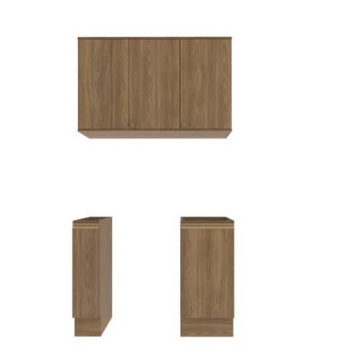 Lavanderia Modulada Kappesberg Celeste 3 Peças Nogueira
