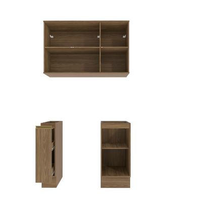 Lavanderia Modulada Kappesberg Celeste 3 Peças Nogueira