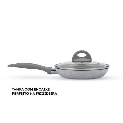 Jogo De Panelas Brinox Antiaderente 5 Peças Marble Blend