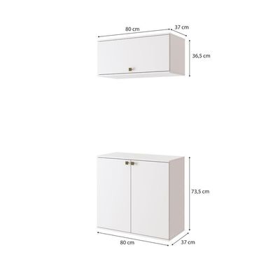 Conjunto Banheiro C/ Basculante Kappesberg Celeste- 2 Peças