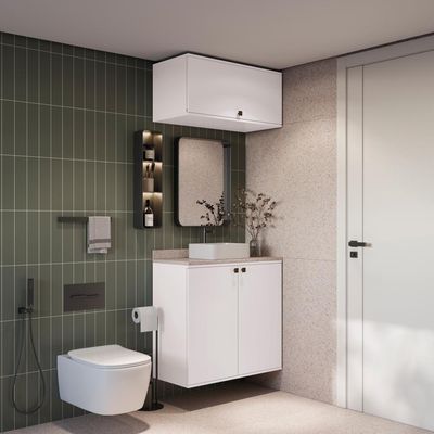 Conjunto Banheiro C/ Basculante Kappesberg Celeste- 2 Peças
