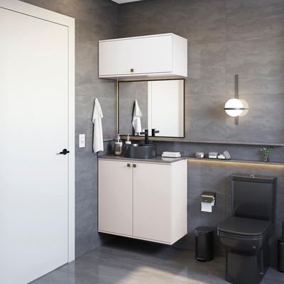 Conjunto Banheiro C/ Basculante Kappesberg Celeste- 2 Peças